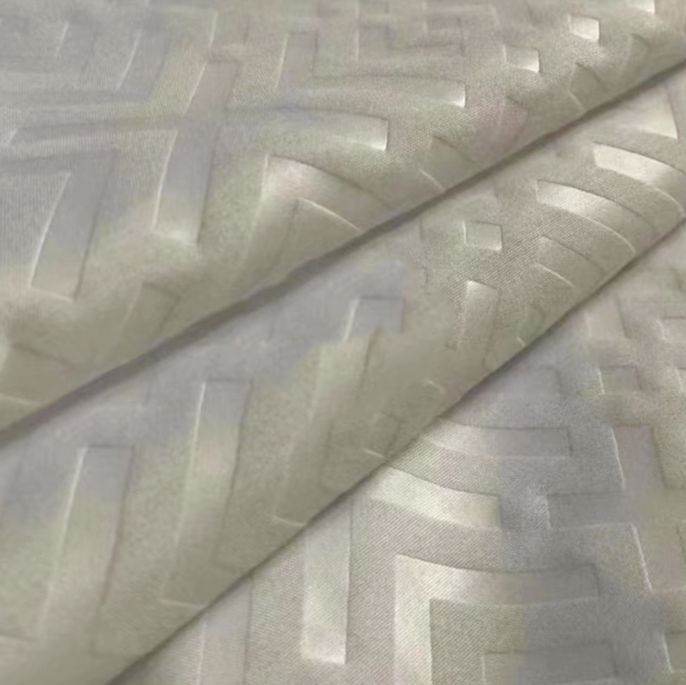 Twill Dyed embossed home textile tela