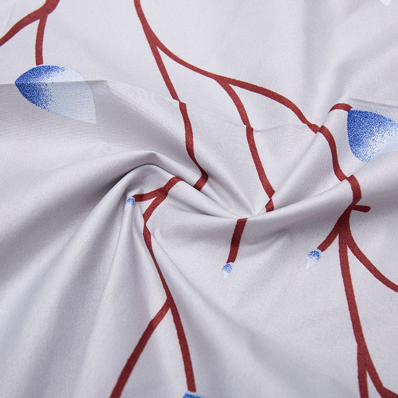 Mataas na density na kumalat na nakalimbag ng 100% polyester matte satin microfiber bedding tela para sa tela ng bahay